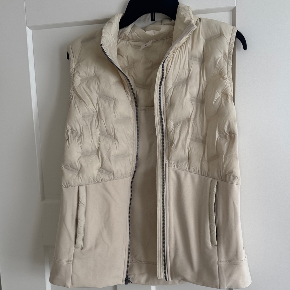 CALIA Beige Quilted Vest